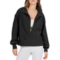 Women's Half-zip Pullover Long-sleeved Sweatshirt - Exclusive Edition
