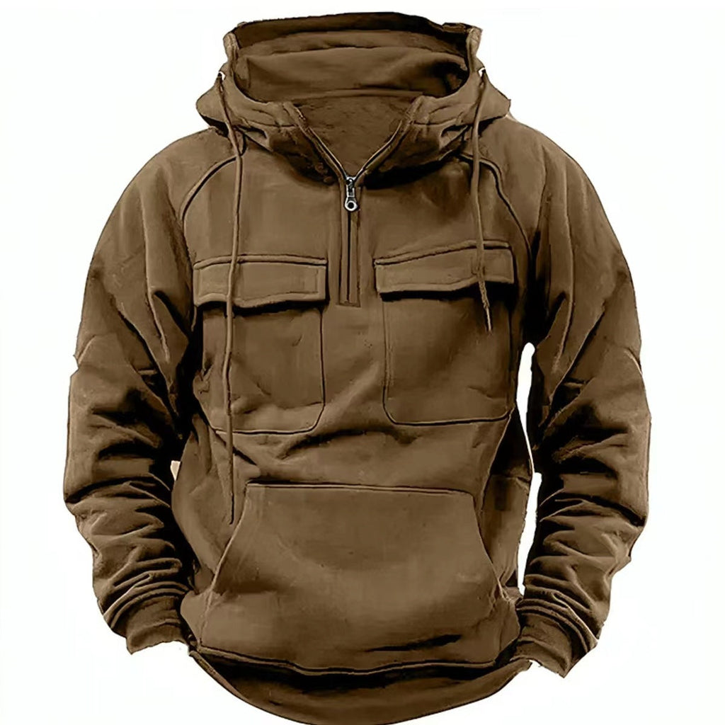 Men's Zip-up Hoodies Sweatshirt With Drawstring And Pocket Design Fashion Casual Sports Sweatshirt - Exclusive Edition