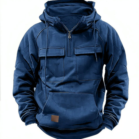 Men's Zip-up Hoodies Sweatshirt With Drawstring And Pocket Design Fashion Casual Sports Sweatshirt - Exclusive Edition