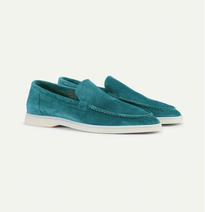 Men's Suede Loafers | Matte Slip-On Casual Shoes - Fine Art