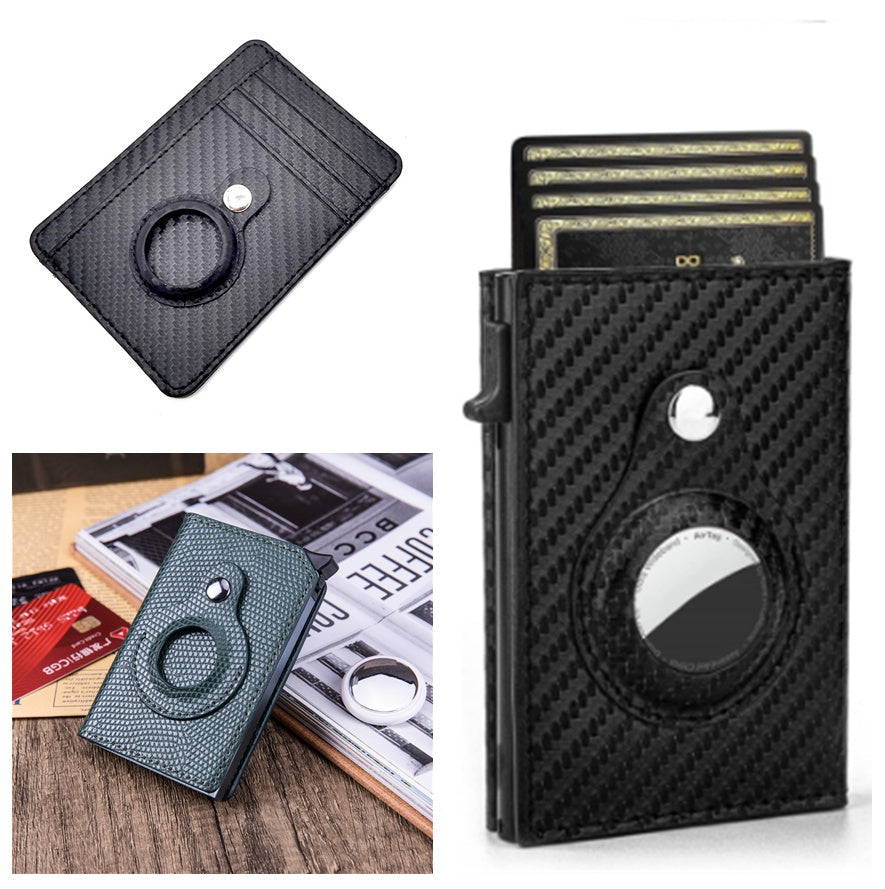 Men's RFID Slim Leather Wallet | Minimalist Card Holder - Premium Canvas
