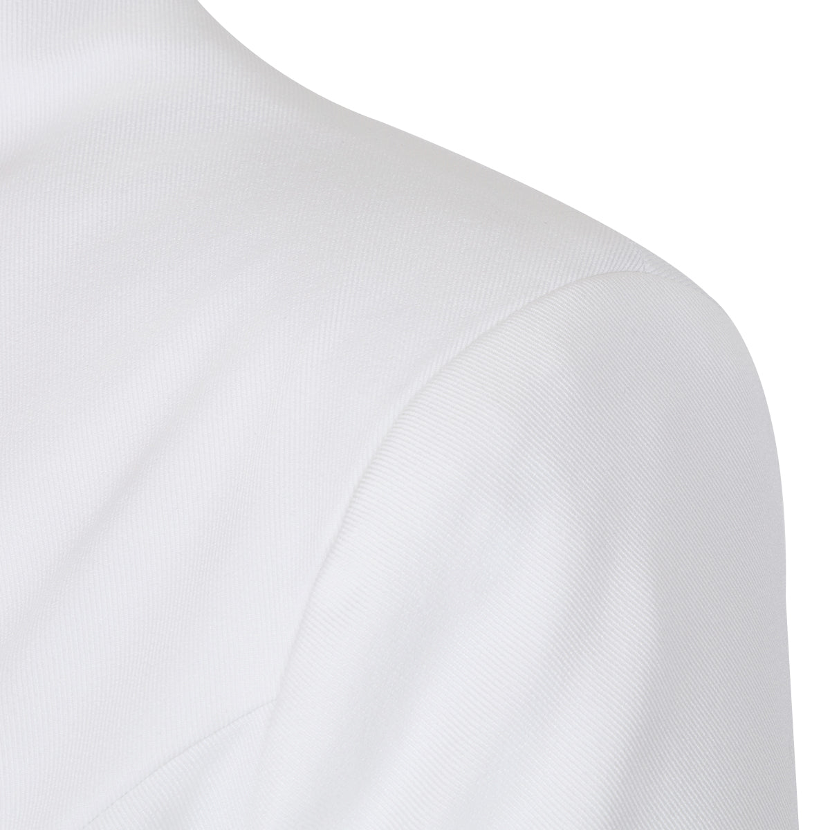White Lapel Blazers - Artistic Decor